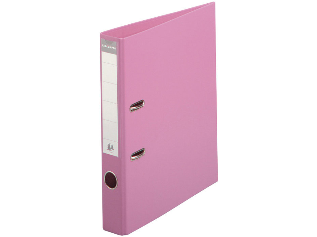 Exacompta - Classeur à levier - Dos 50 mm - A4 - pour 400 feuilles - rose