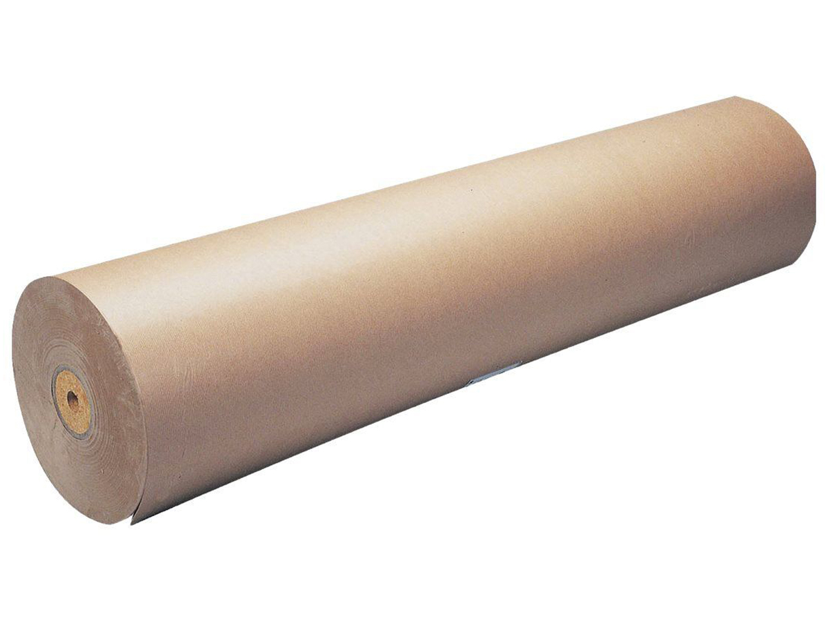 Clairefontaine Kraft Gift Wrap Paper Roll - 70gsm, Black Floral Pattern, 50m X 0.70m