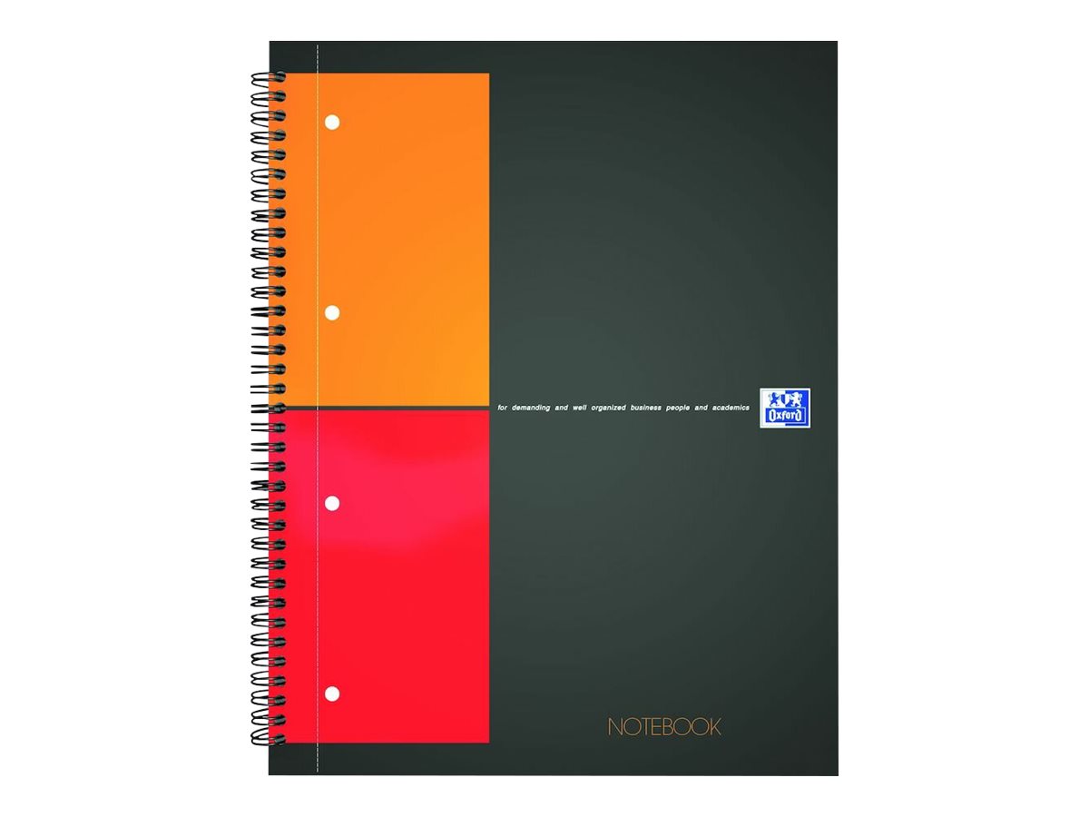 Oxford Notebook - Cahier à spirale A4 (21x29,7 cm) - 160 pages - petits