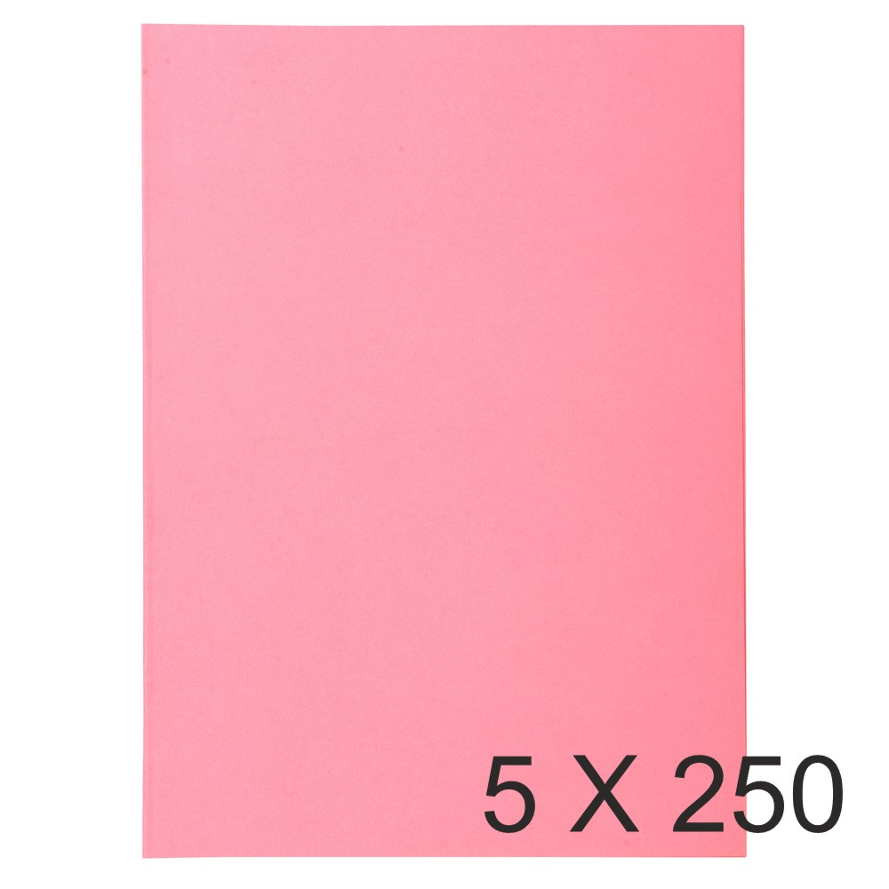 Exacompta Super 60 - 5 Paquets de 250 Sous-chemises - 60 gr - rose