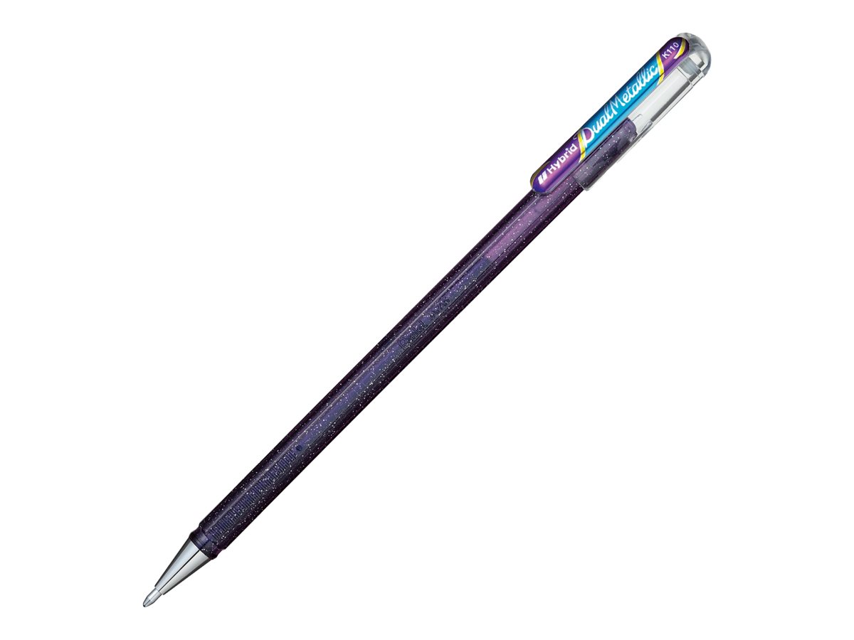 Pentel Hybrid Dual Metal - Roller - 1 mm - violet/bleu