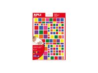 Apli - 6 feuilles gommettes triangles - coloris assortis