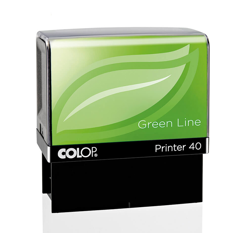Colop Printer 40 Green Line - Tampon personnalisable - 6 lignes - format rectangulaire