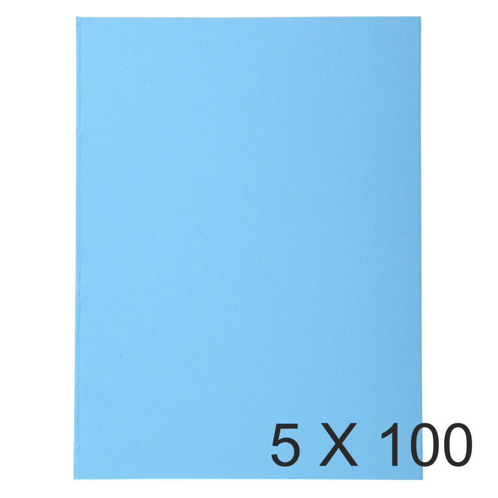 Exacompta Forever - 5 Paquets de 100 Chemises - 220 gr - bleu vif