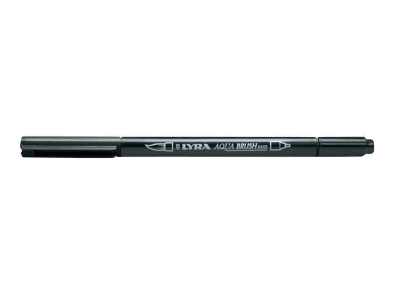 Lyra Aqua Brush Duo - Feutre pinceau double pointe - noir
