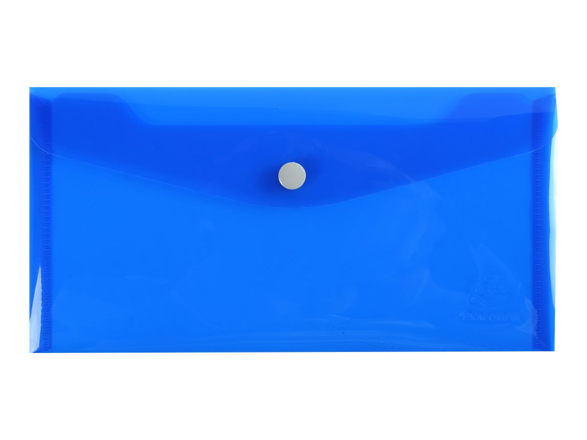 Exacompta Iderama - Pochette enveloppe - format 10 x 21 cm - disponible dans différentes couleurs - bouton pression
