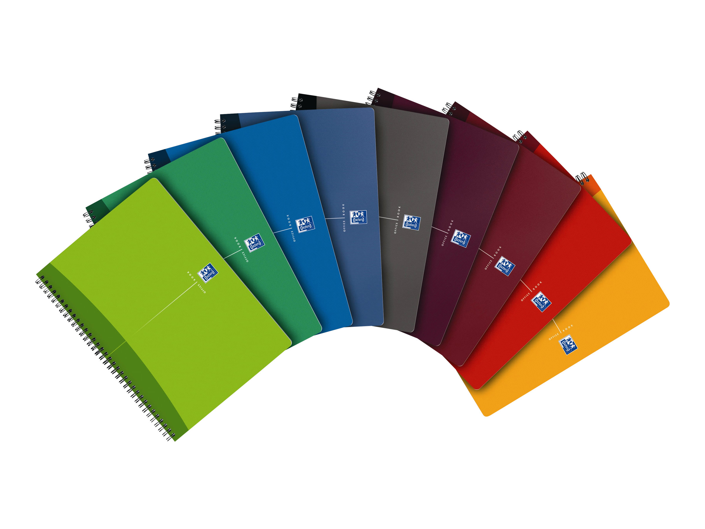 Oxford Office Essentials - Cahier à spirale A4 (21x29,7 cm) - 180 pages - petits carreaux (5x5 mm) - disponible dans différentes couleurs