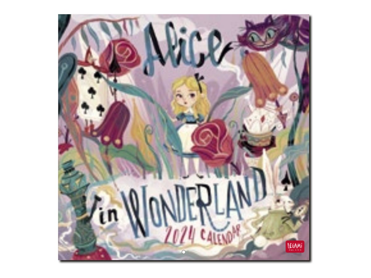 Legami Special Edition - Calendrier 2024 - 30 x 29 cm - Alice au Pays