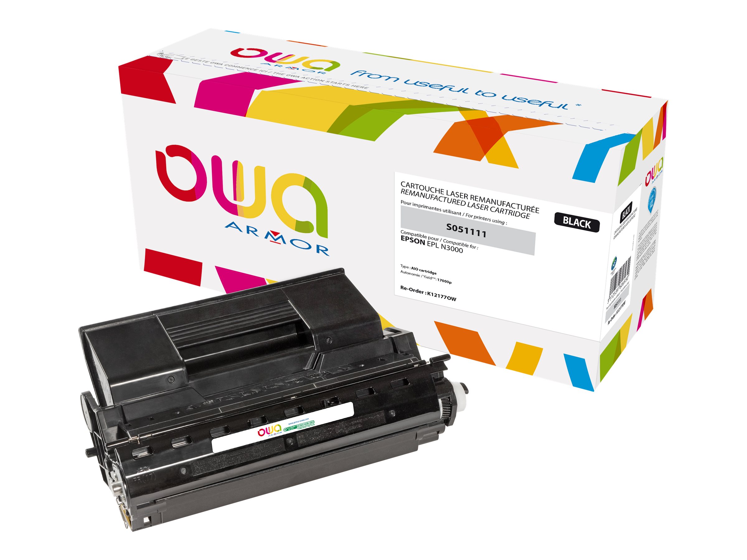 Cartouche laser compatible Epson S051111 - noir - Owa K12177OW