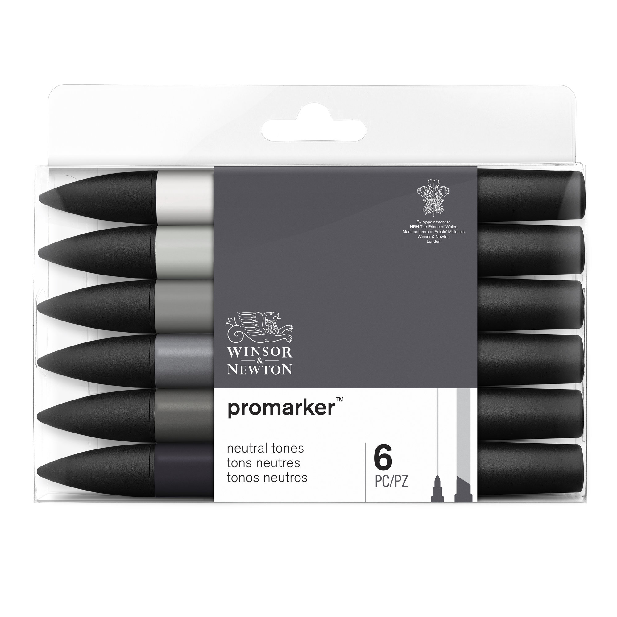 ProMarker - Pack de 6 marqueurs double pointe - tons neutres