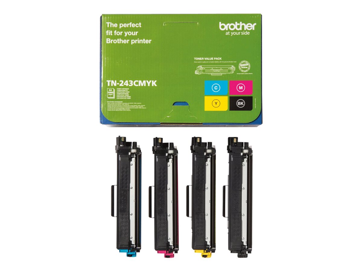Brother TN243 - pack de 4 - noir, cyan, magenta, jaune - cartouche laser d'origine