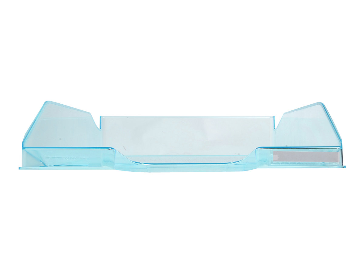Exacompta COMBO Glossy - Corbeille à courrier turquoise translucide