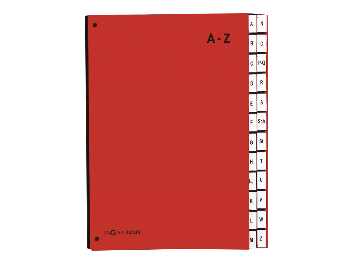 Pagna - Trieur alphabétique 24 positions - rouge