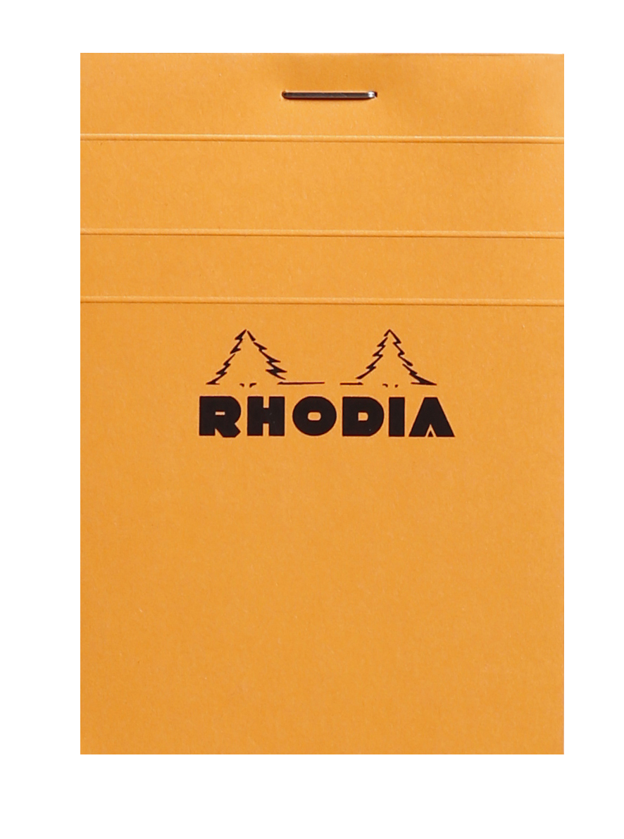 Rhodia - Bloc notes - 7,4 x 10,5 cm - 80 pages - petits carreaux - 80g