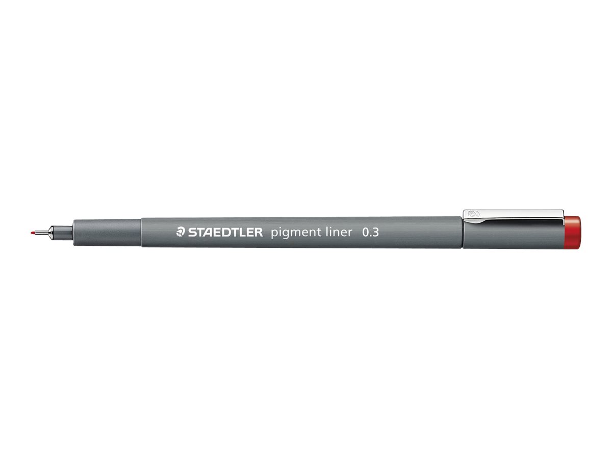 STAEDTLER pigment liner - Feutre fin - 0.3 mm - rouge