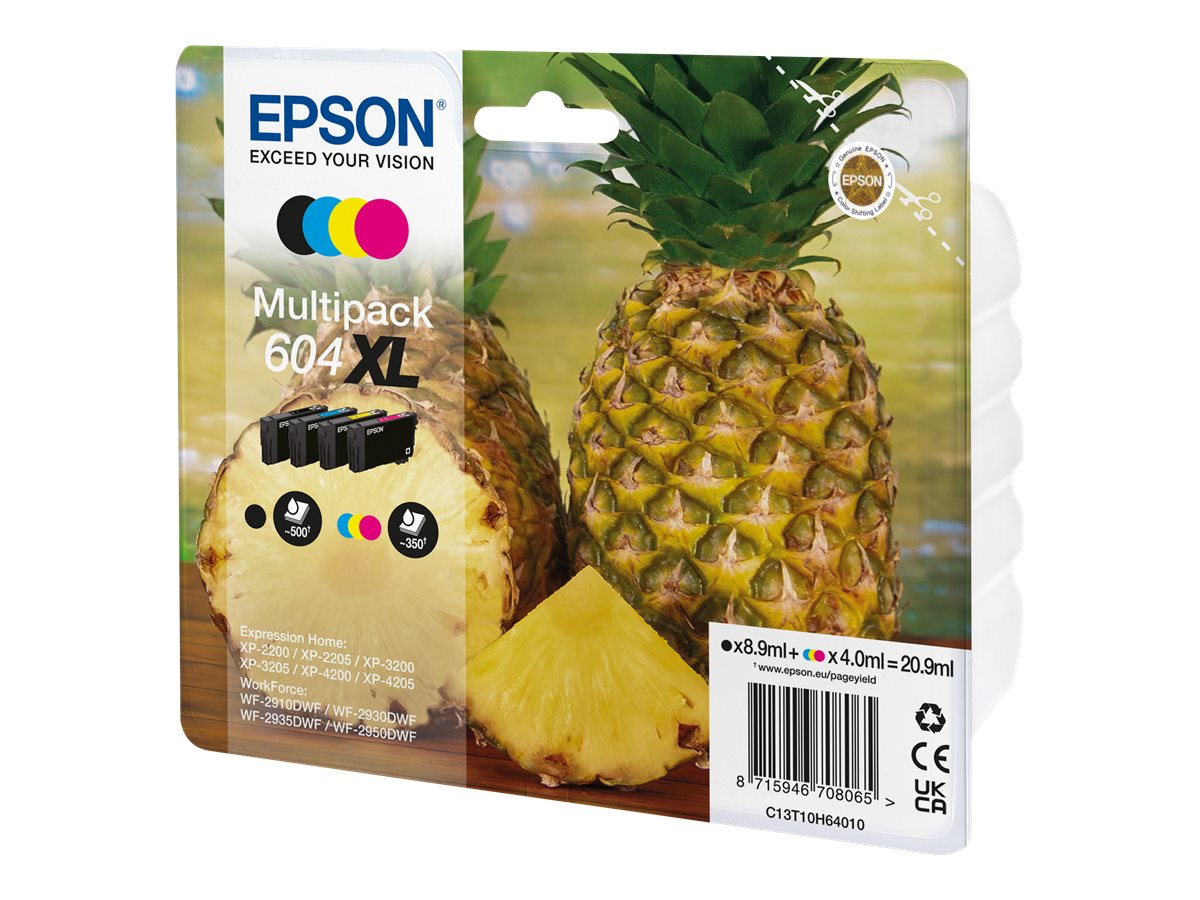 Epson 604XL Ananas - pack de 4 - noir, jaune, cyan, magenta - cartouche d'encre originale