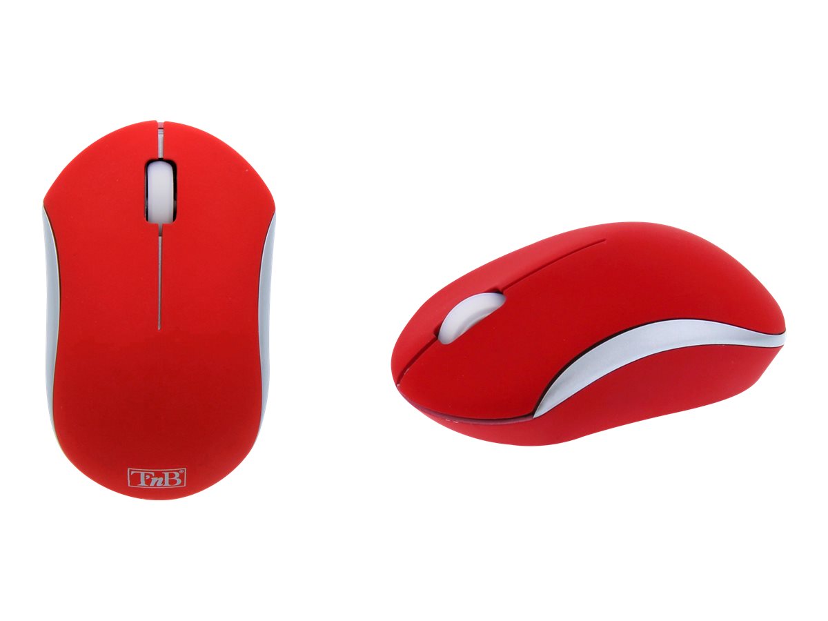 T'nB Rubby - souris sans fil silencieuse - rouge