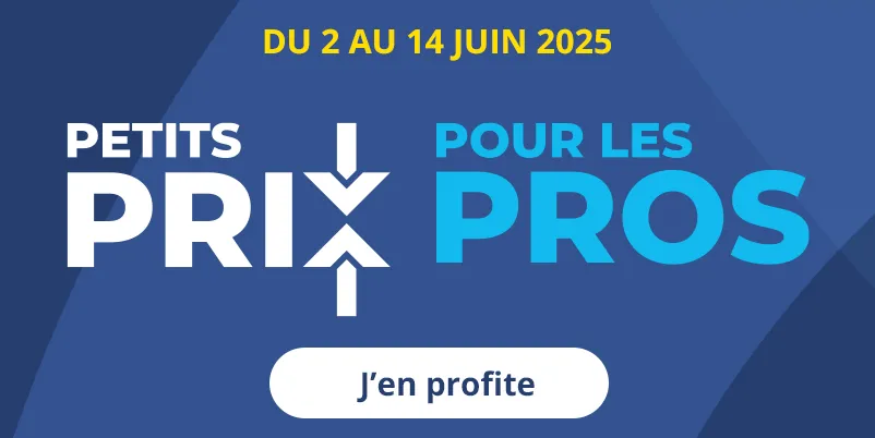 Les petits prix pour les pros