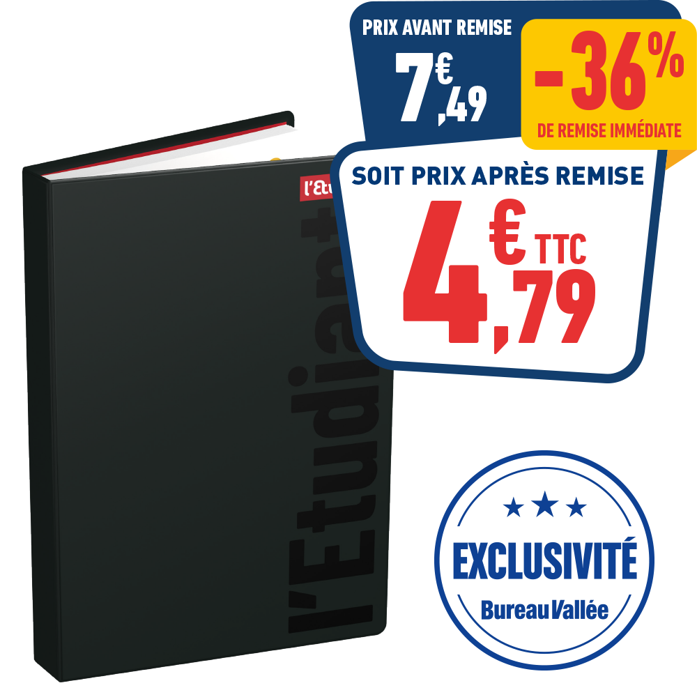 Agenda Etudiant Spé BV noir