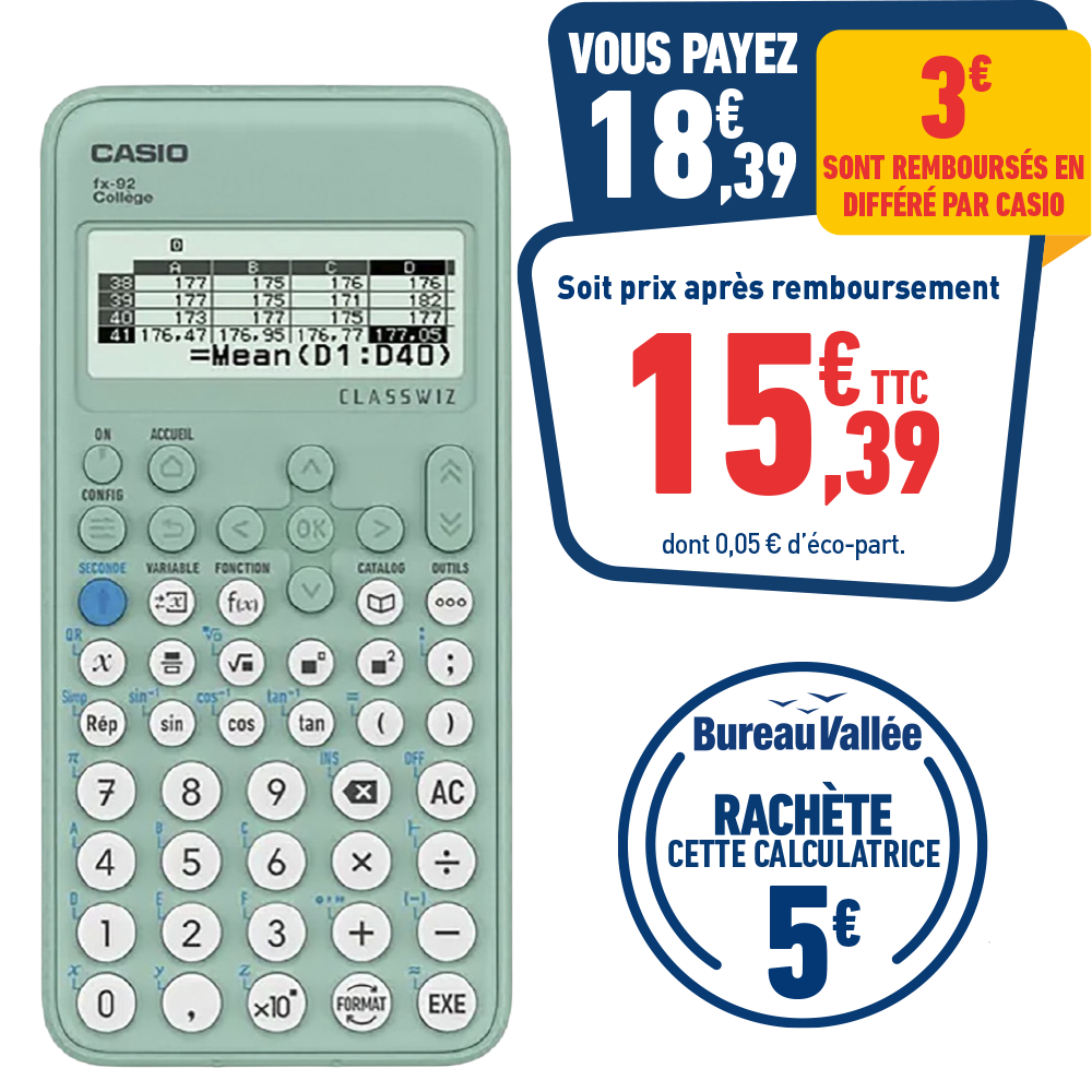 CALCULATRICE CASIO FX-92