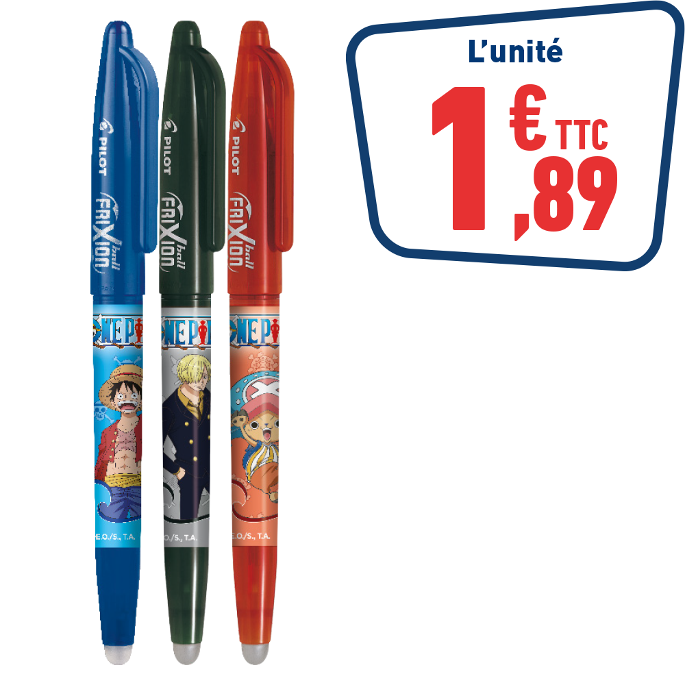 STYLO FRIXION BALL ET BALL + ONE PIECE
