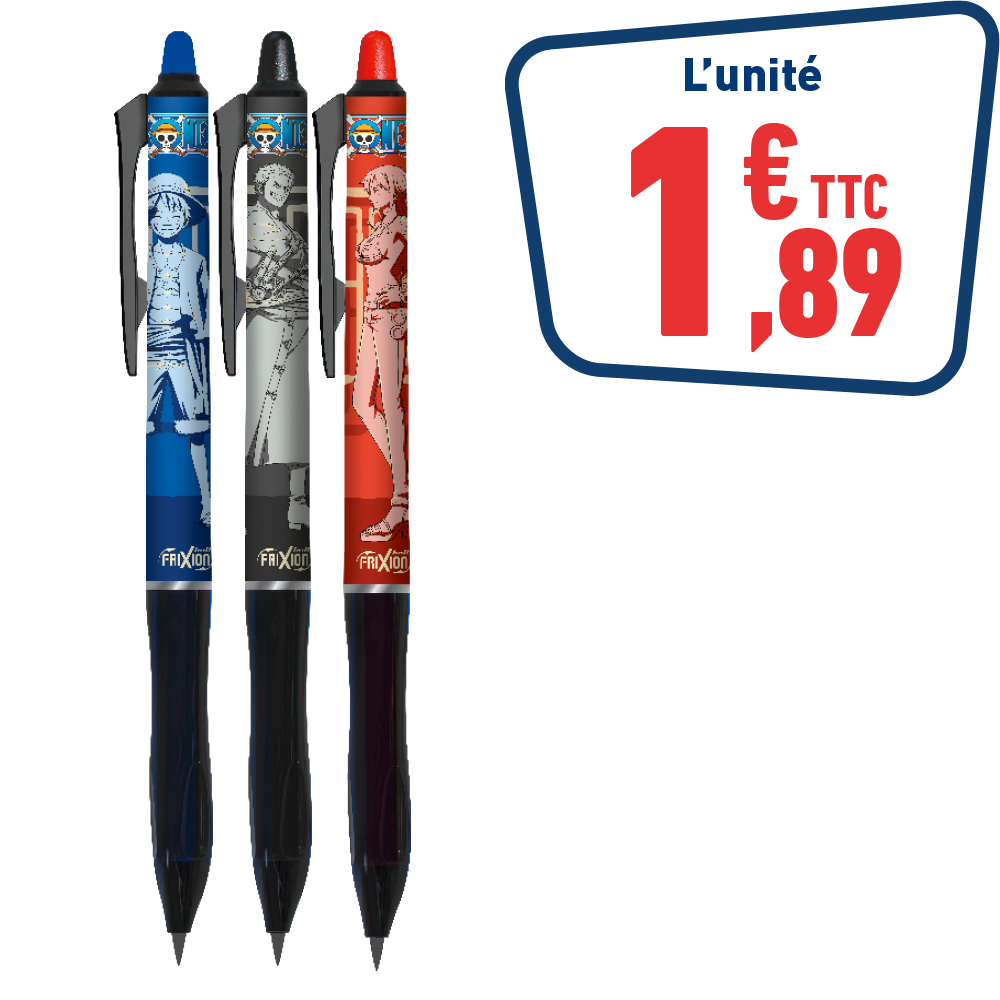 STYLO FRIXION BALL ET BALL + ONE PIECE