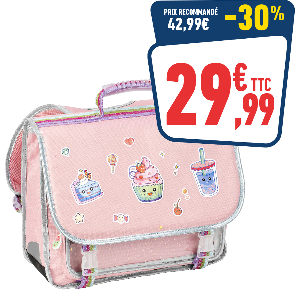 Cartable Cupcake 38 x 32 x 15 cm