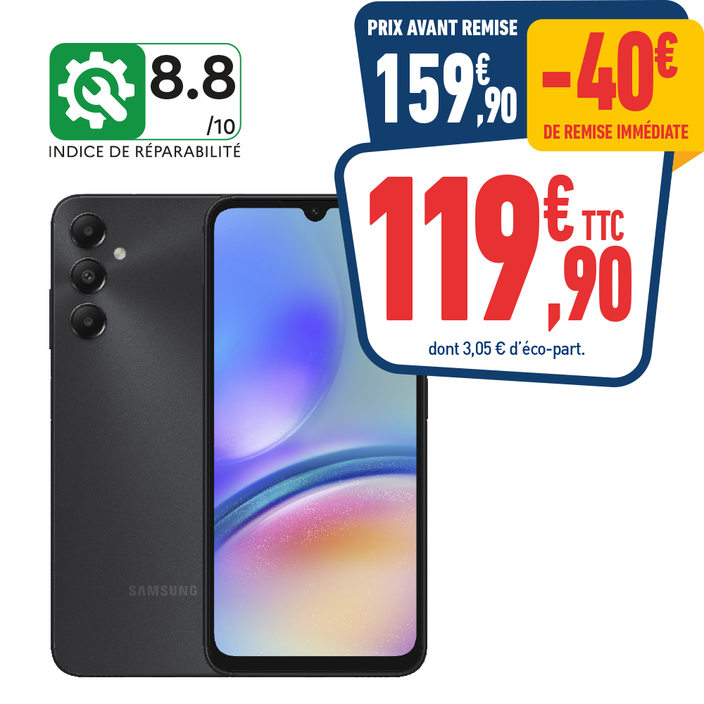 SAMSUNG A05S 4/64GO NOIR 4G DS 