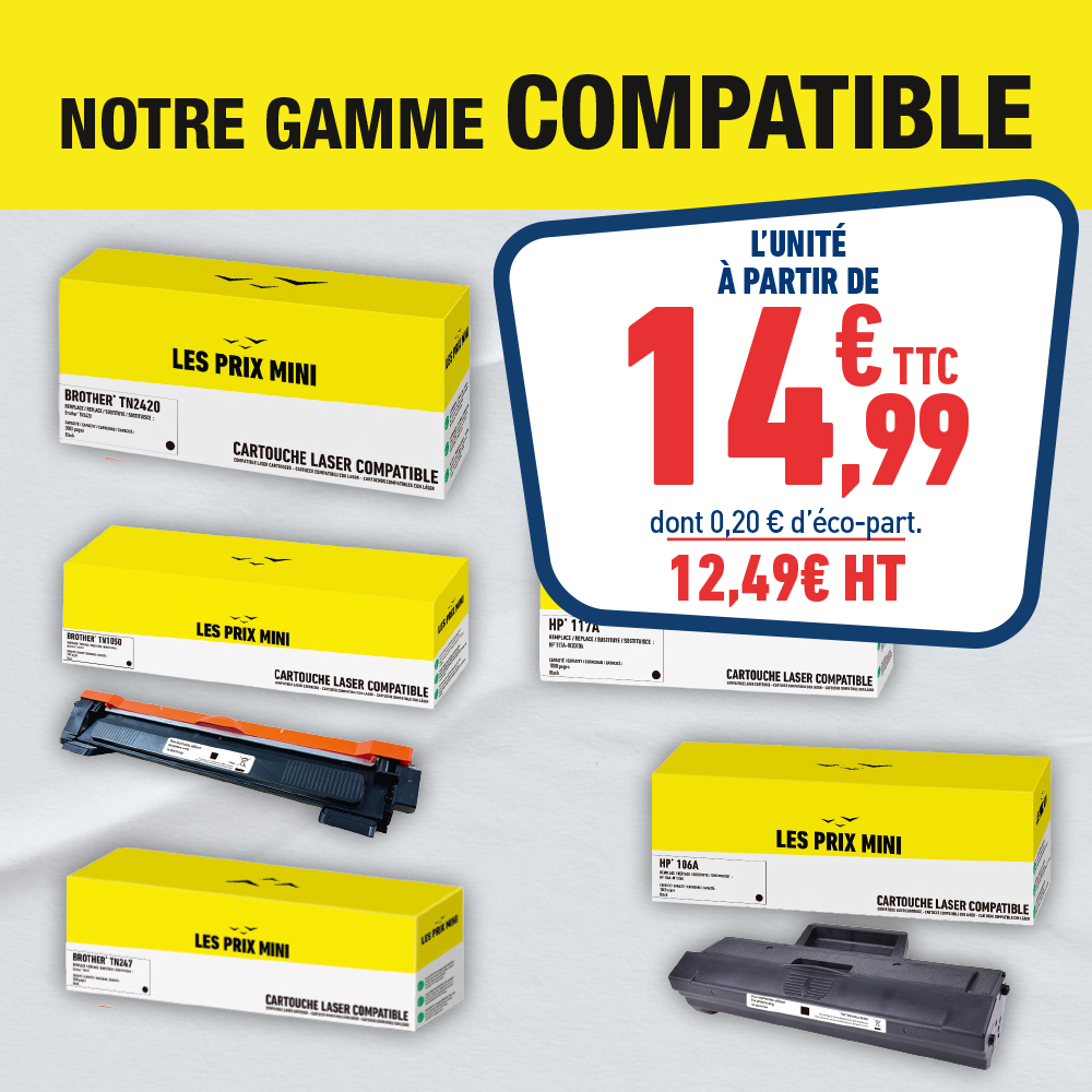 GAMME LASER COMPATIBLES