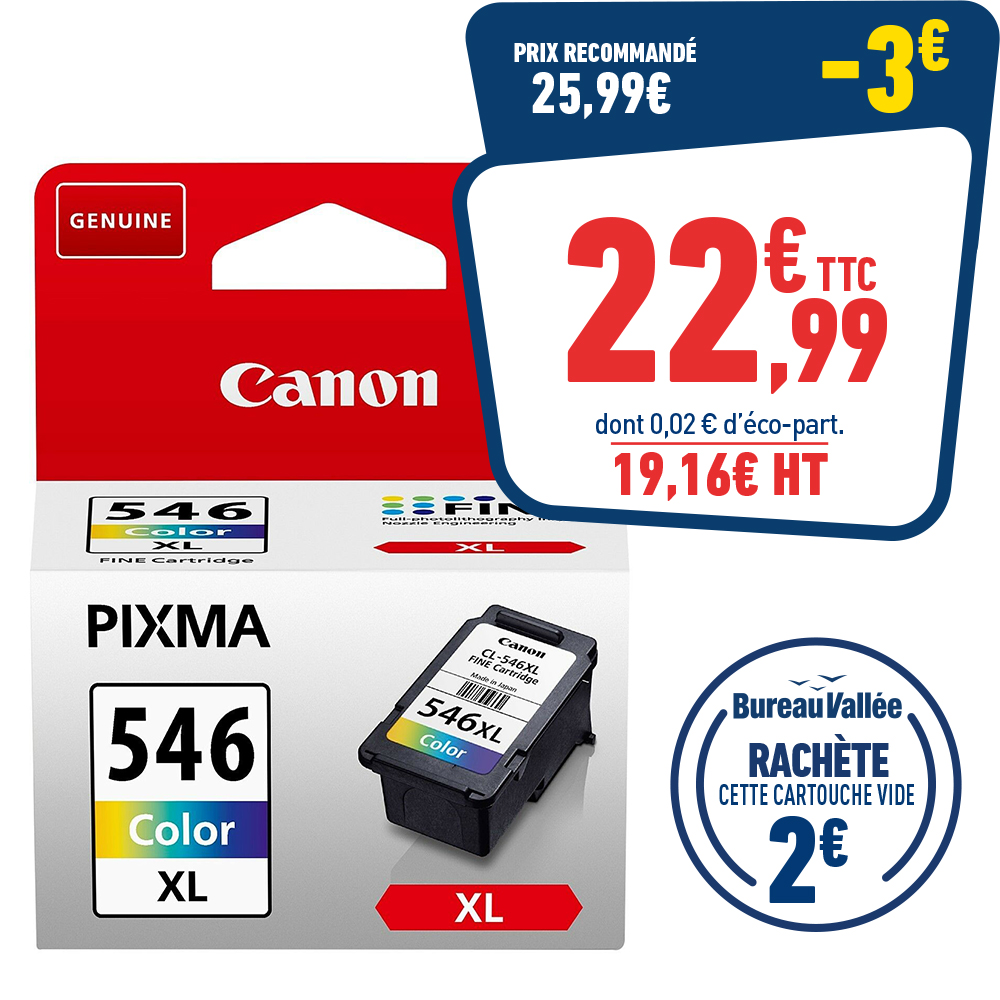 CARTOUCHE CANON CL-546XL