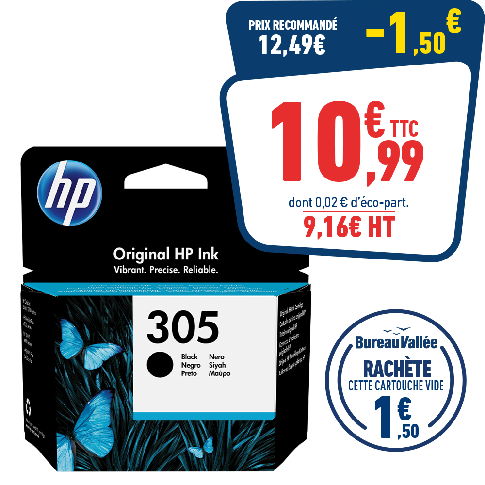 CARTOUCHE HP 305 NOIR