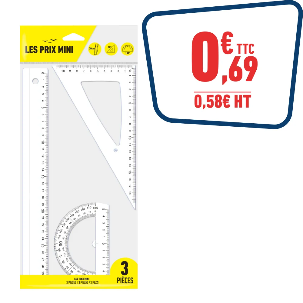 KIT DE TRAÇAGE 3 PIÈCES