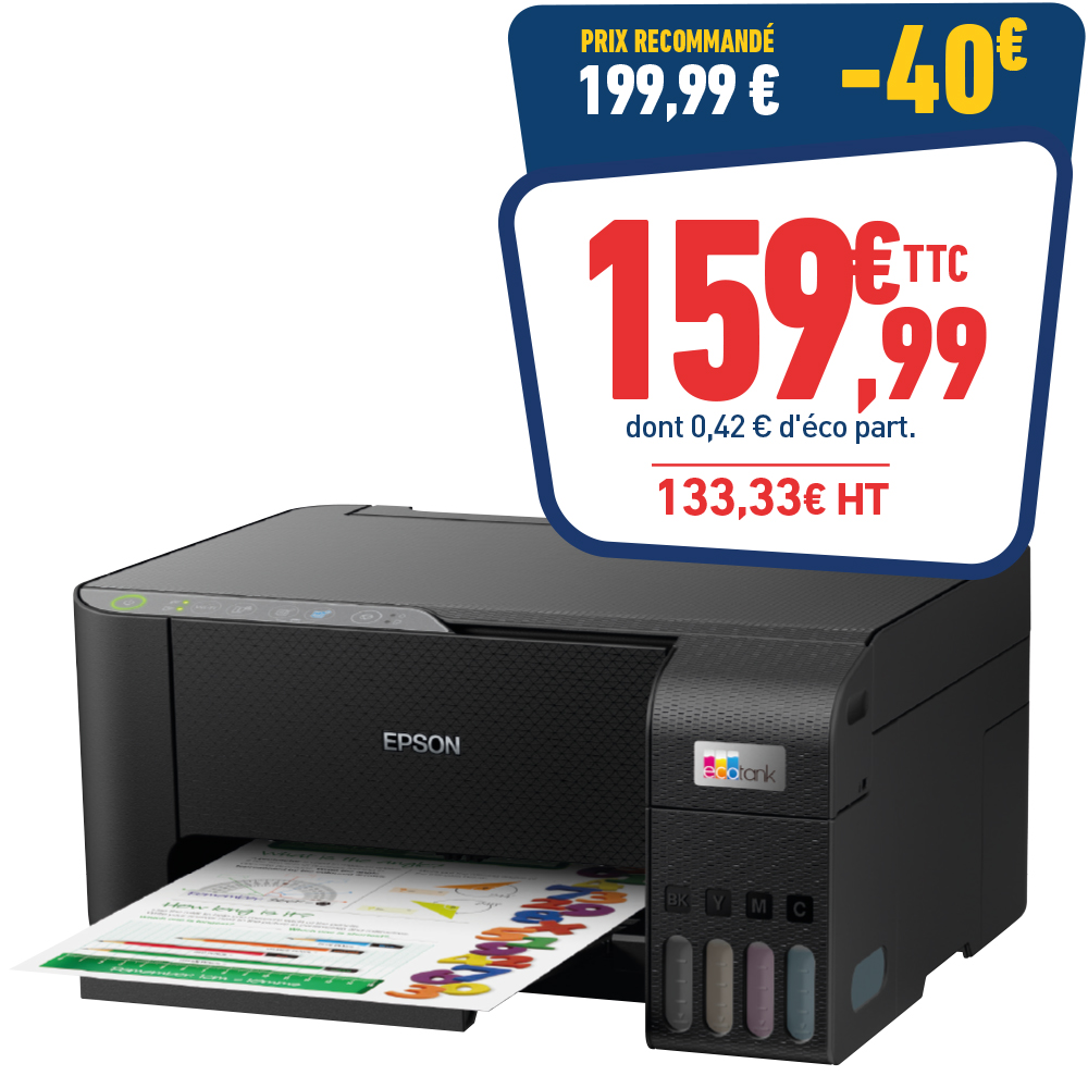 IMPRIMANTE MULTIFONCTION JET D'ENCRE EPSON ECOTANK ET-2864