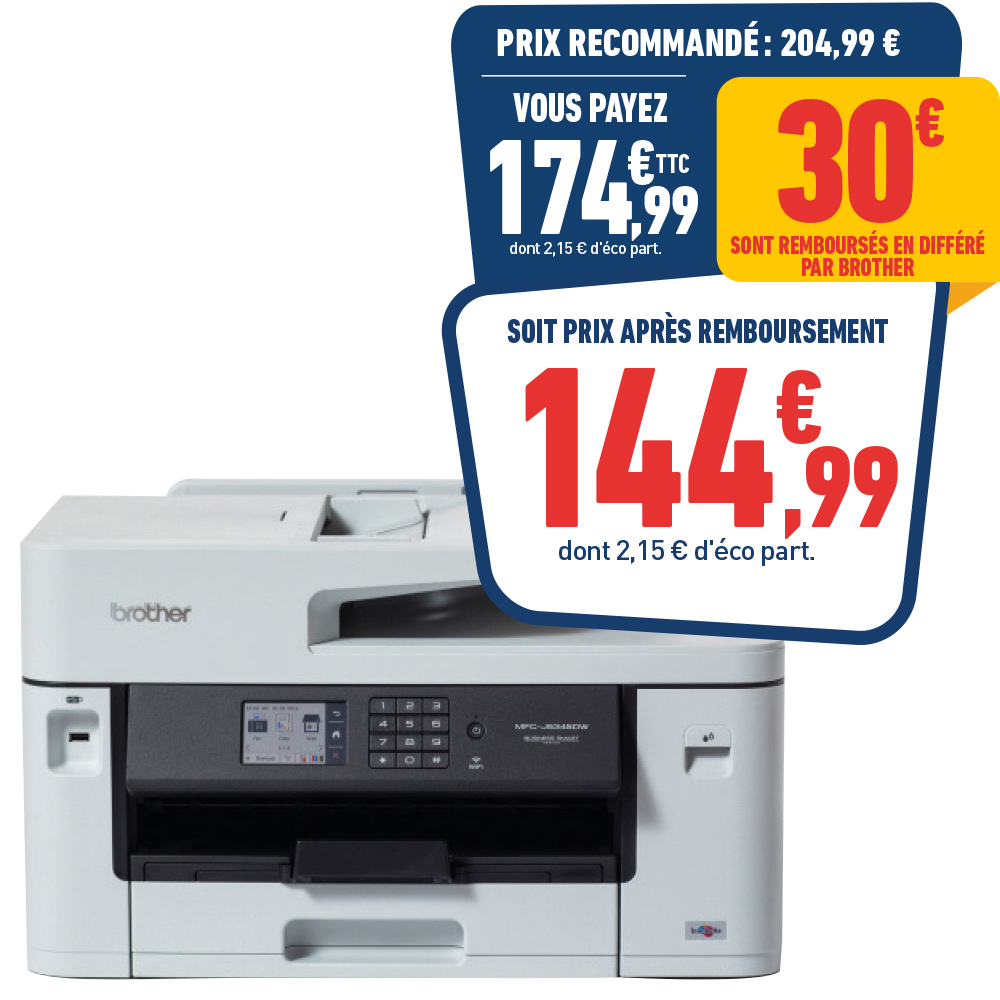 IMPRIMANTE MULTIFONCTION JET D'ENCRE BROTHER MFC-J5345DW