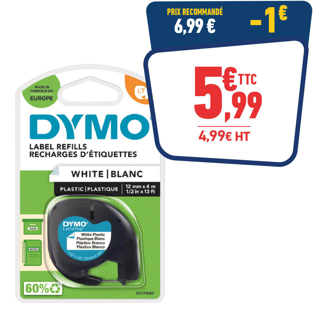 RUBAN DYMO LETRATAG