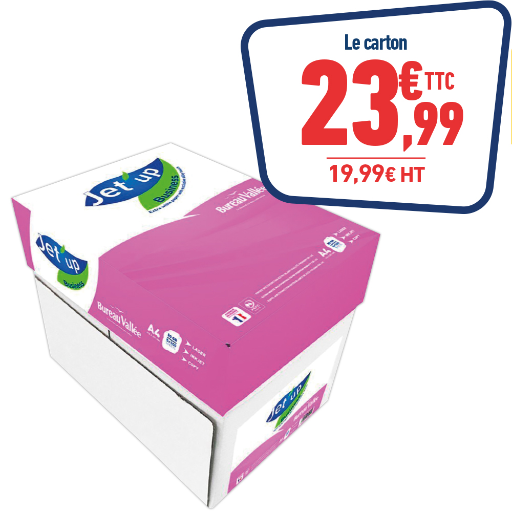CARTON DE 5 RAMETTES DE 500 FEUILLES