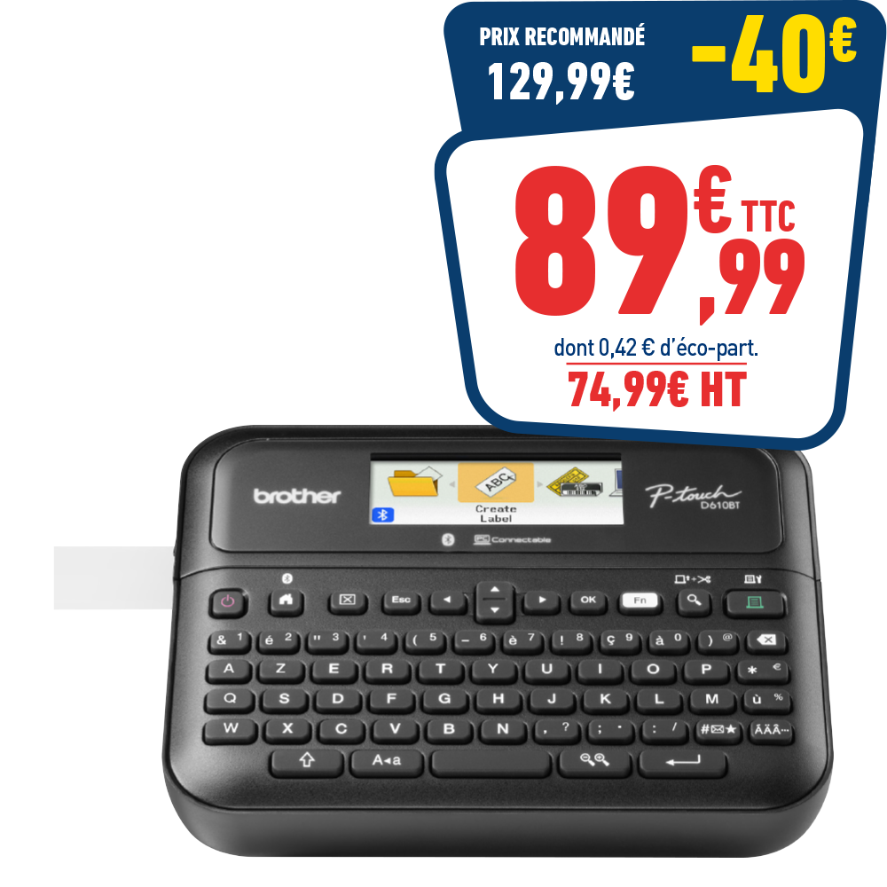 ETIQUETEUSE BROTHER PT-D610BTVP