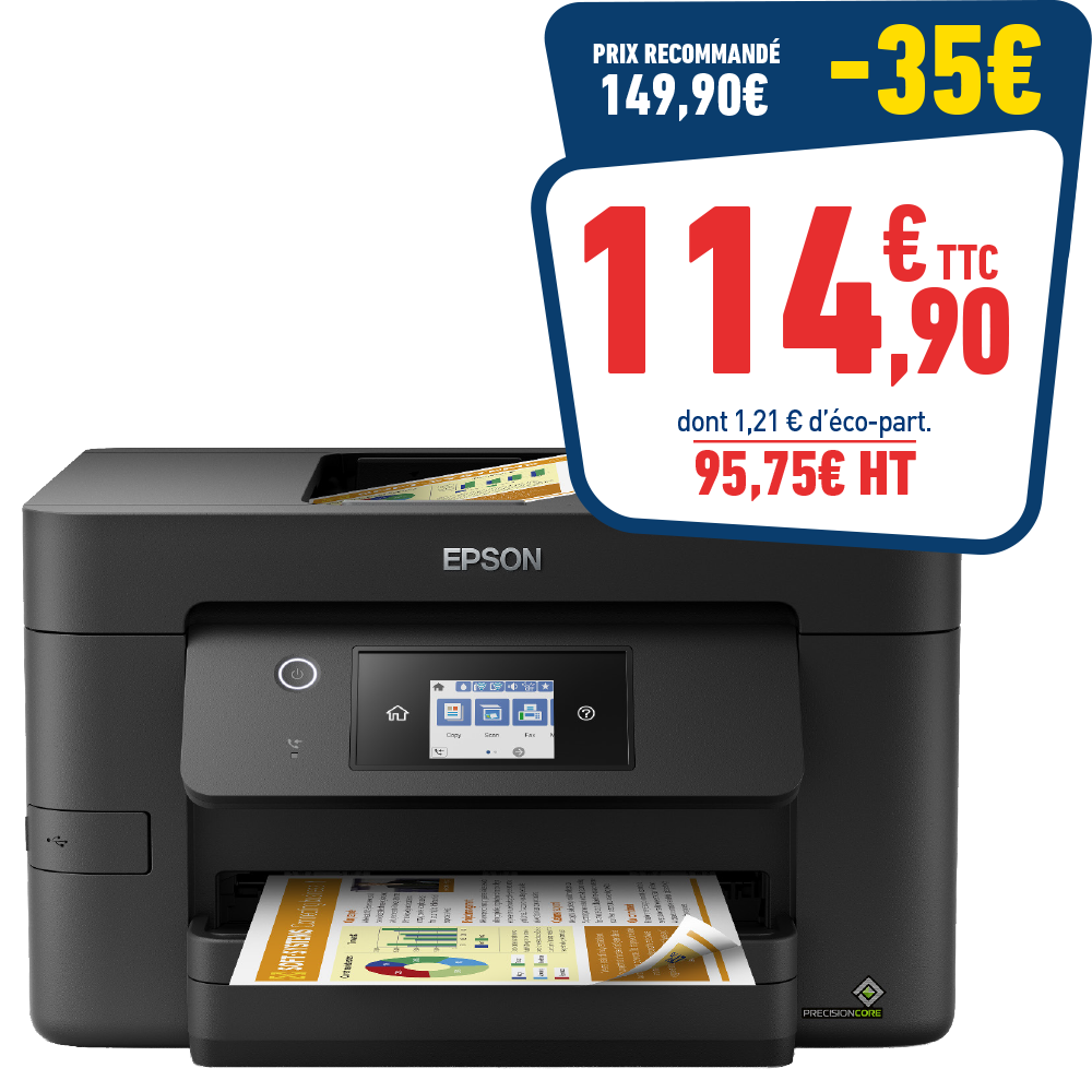 IMPRIMANTE MULTIFONCTION JET D'ENCRE EPSON WORKFORCE PRO WF-3820DWF