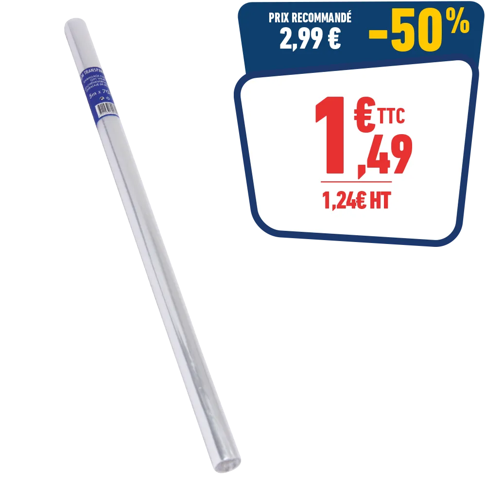 Rouleau film fleuriste 0,7 x 5m