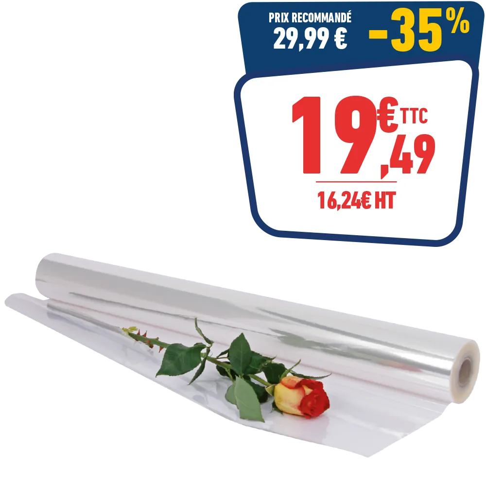 Rouleau film fleuriste 0,8 x 120m