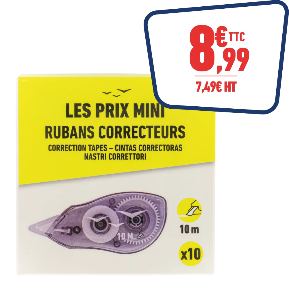 10 RUBANS CORRECTEURS