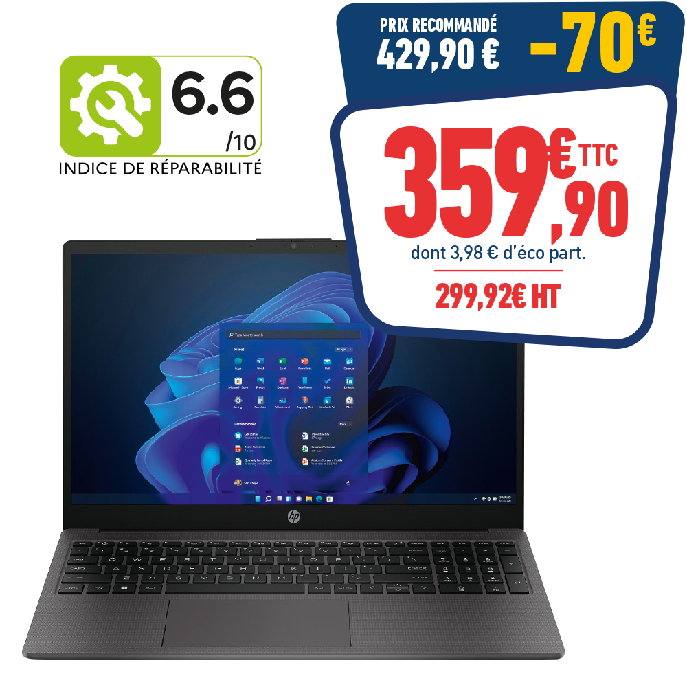 PC PORTABLE HP 15,6 I3 GRIS
