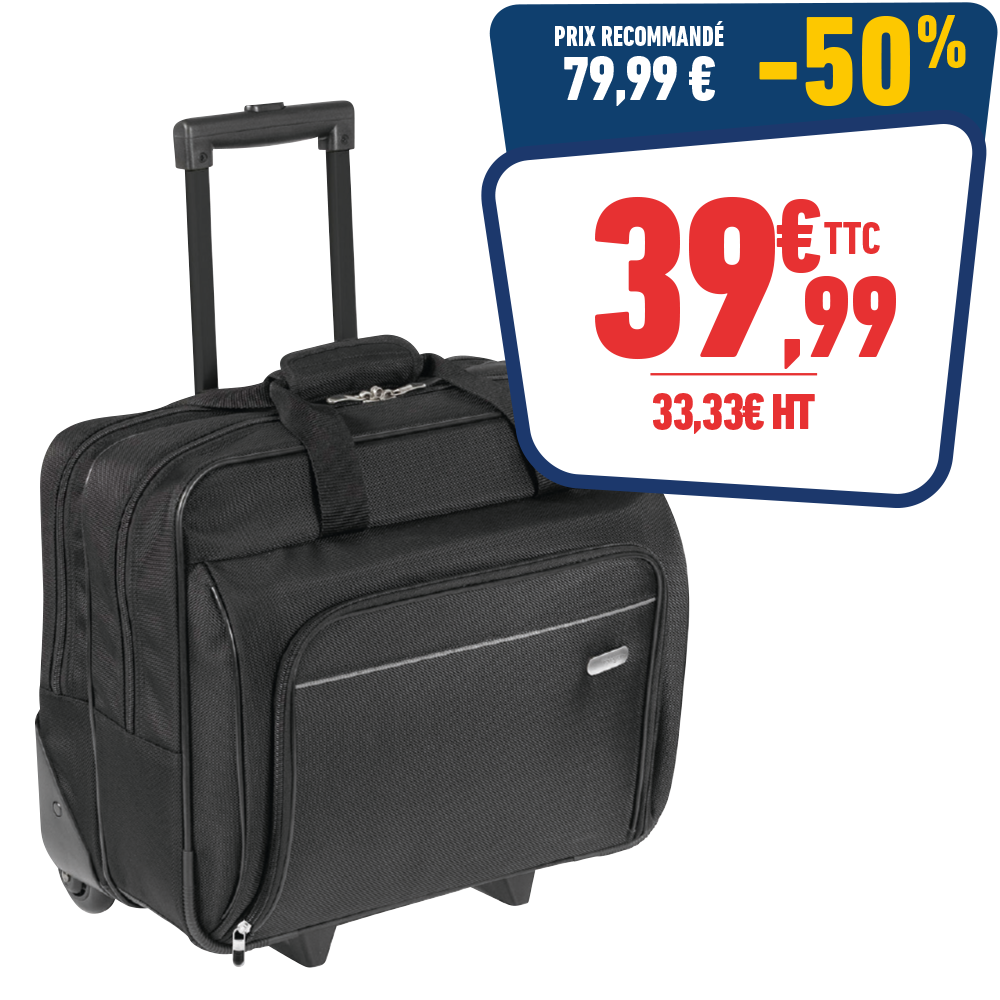 Sac Trolley 15,6 43 x 23 x 40 cm - Noir