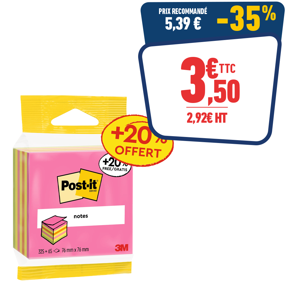CUBE POST-IT 390F