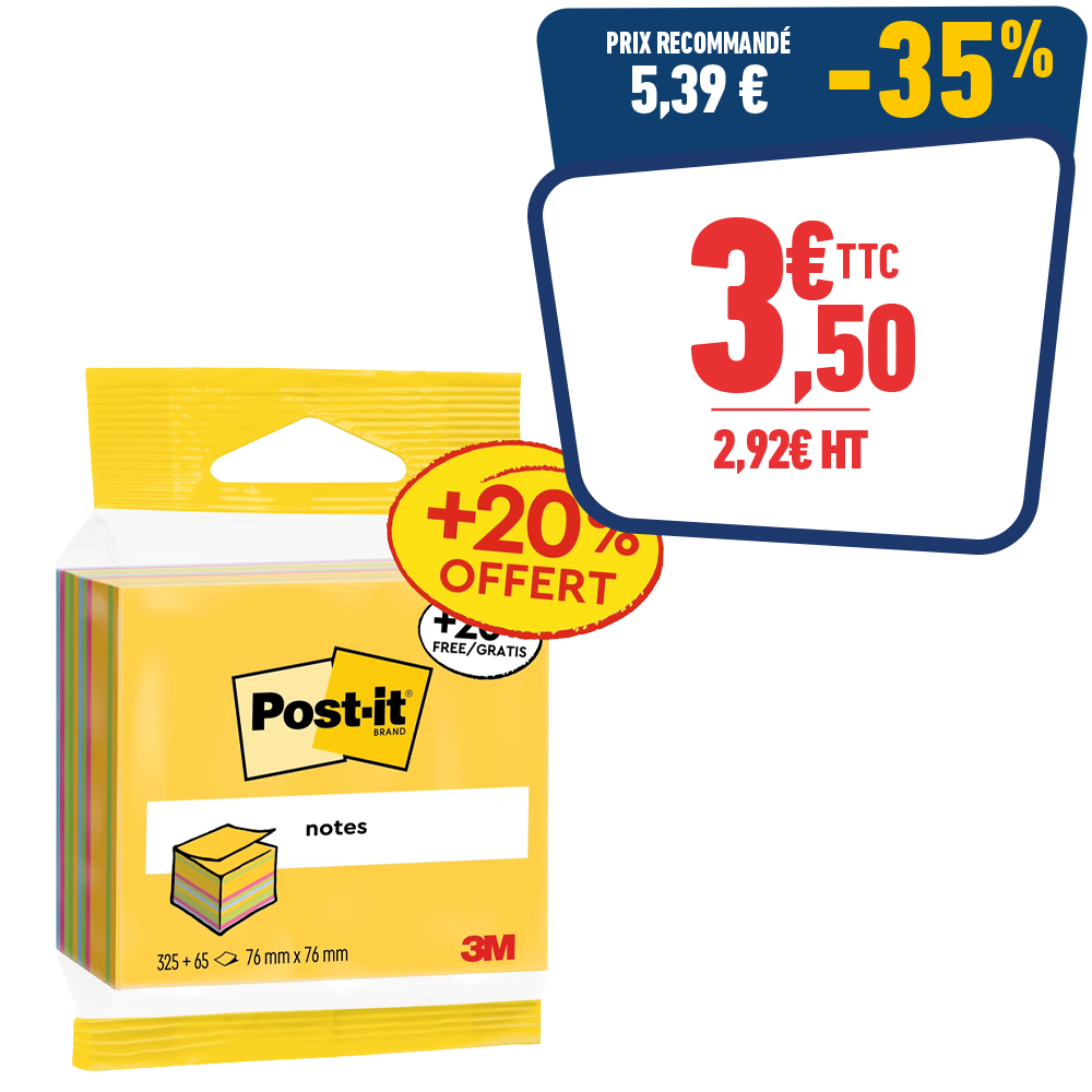 CUBE POST-IT 390F