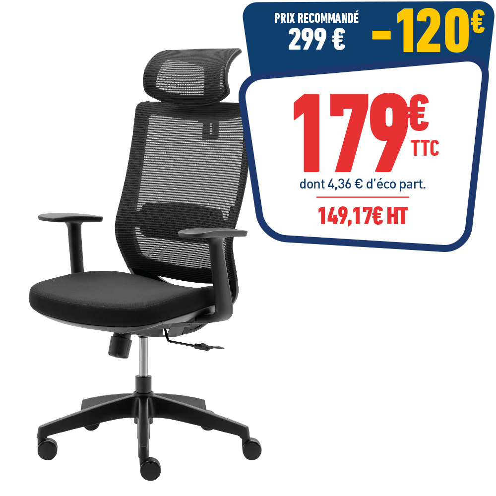 Fauteuil CASSIOPEA noir