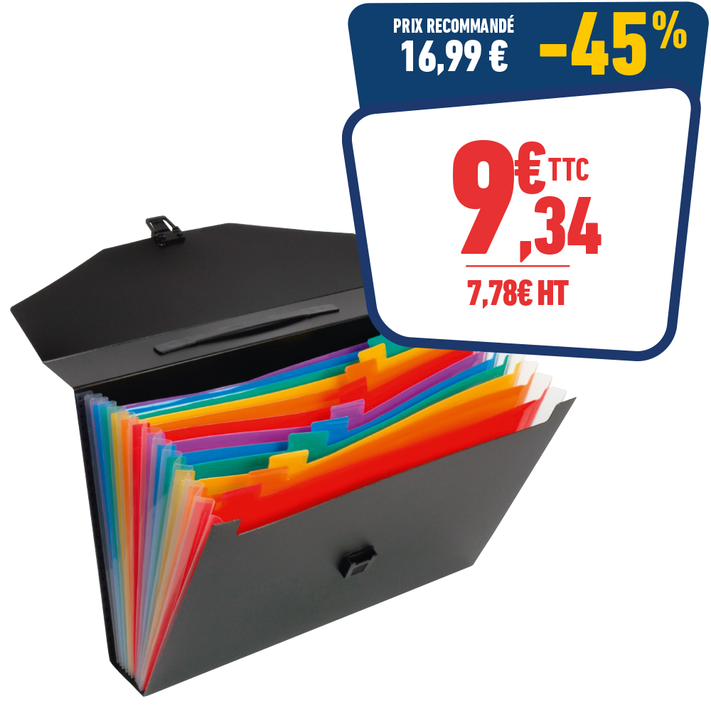 VALISETTE TRIEUR 12 COMP. RAINBOW CLASS