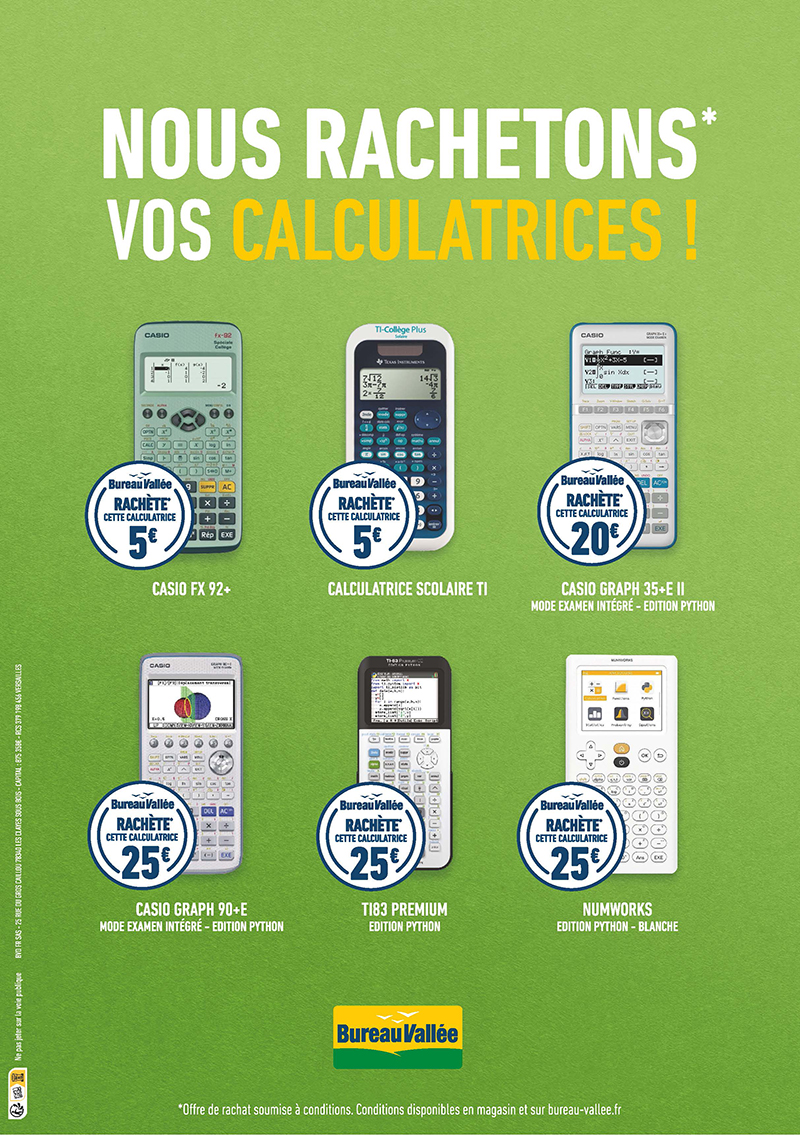 Rachat de calculatrice